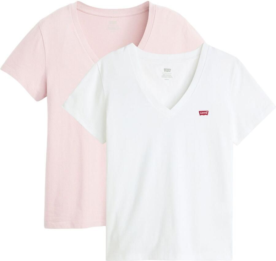 Levi's T-shirt VNECK TEE 2 PACK (set 2-delig) - Foto 2