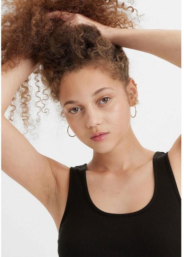 Levi's Classic fit tanktop in riblook model 'CAVIAR'