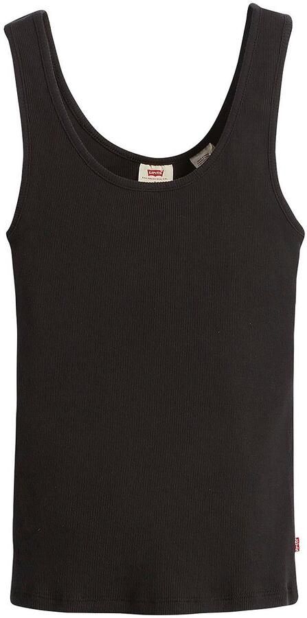 Levi's Classic fit tanktop in riblook model 'CAVIAR' - Foto 5
