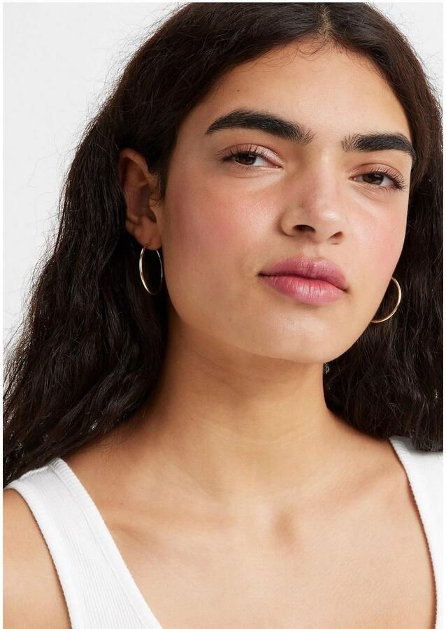 Levi's Geribbelde Ronde Hals Tanktop White Dames