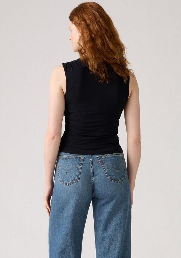 Levi's Tanktop CRYSTAL RUCHED TO met aanrimpeling opzij - Foto 3
