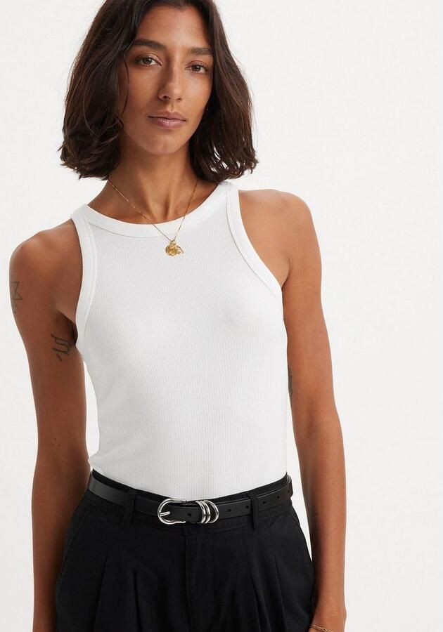 Levi's Tanktop in riblook met ronde hals - Foto 2
