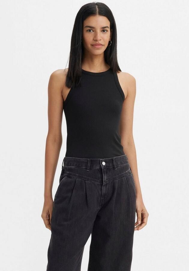 Levi's Tanktop met fijnrib model 'DREAMY TANK CAVIAR' - Foto 2