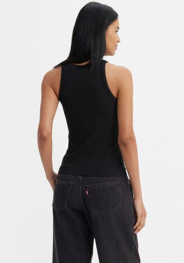 Levi's Tanktop met fijnrib model 'DREAMY TANK CAVIAR' - Foto 3