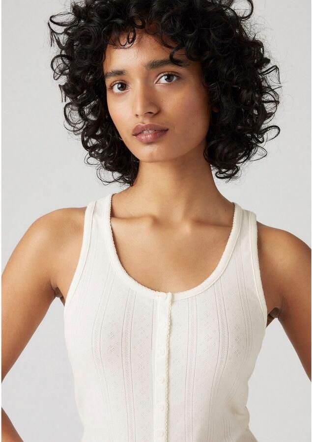 Levi's Tanktop met knoopsluiting model 'DRY GOODS'