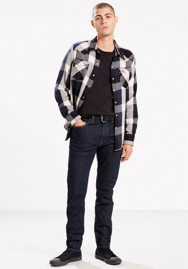 Levi's Blauwe Heren Jeans Regular Fit Herfst Winter Blauw Heren - Foto 11