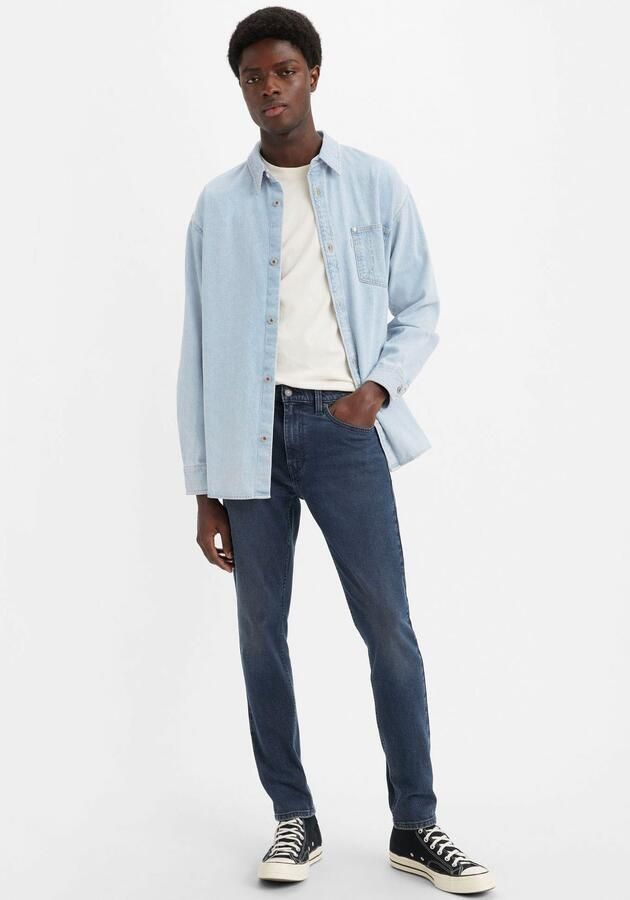 Levi's Indigo Blauwe Low-Rise Slim-Fit Jeans Blue Heren - Foto 4