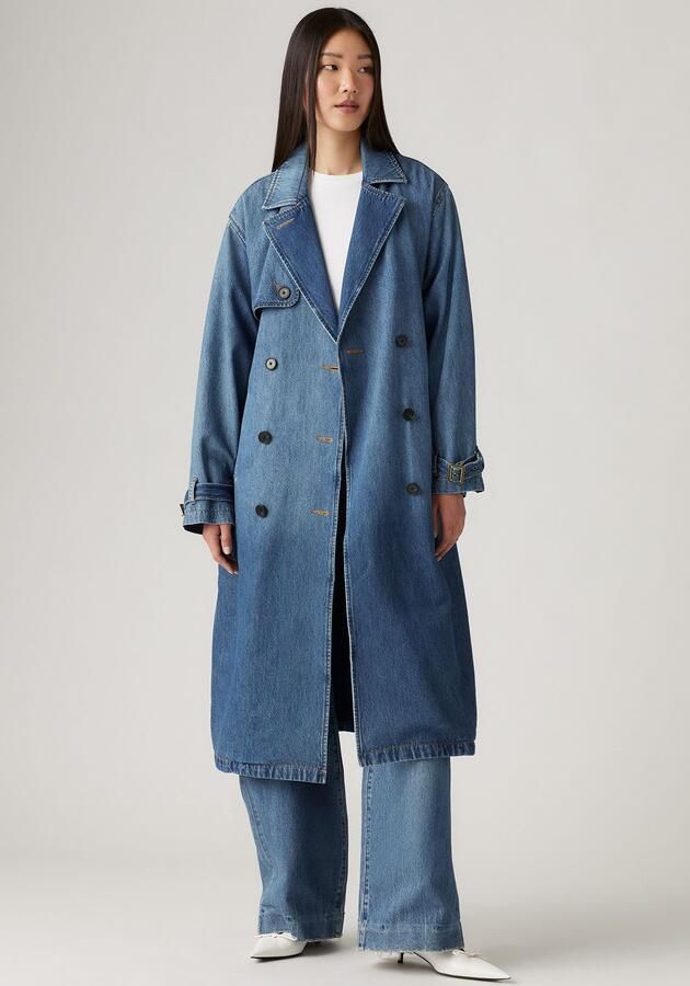 Levi's Jeanstrenchcoat met tailleriem model 'SPADE' - Foto 5