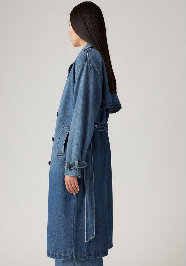 Levi's Jeanstrenchcoat met tailleriem model 'SPADE' - Foto 3