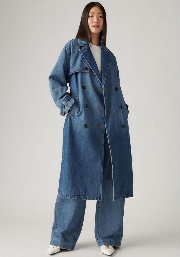 Levi's Jeanstrenchcoat met tailleriem model 'SPADE' - Foto 2