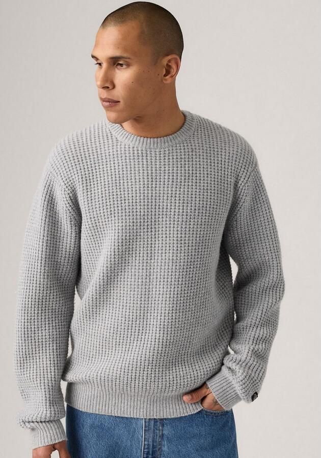 Levi's Gebreide pullover van wolmix met ronde hals - Foto 4