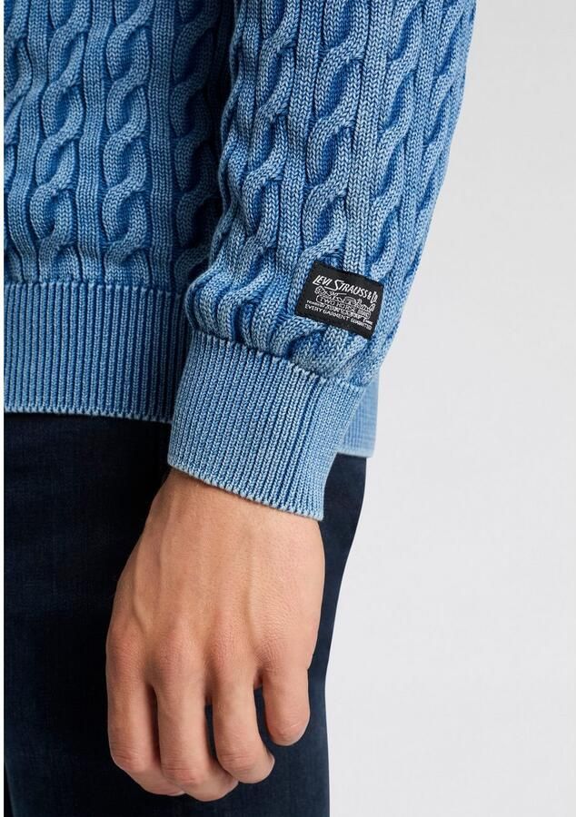 Levi's Gebreide pullover met ribboorden model 'PRESIDIO' - Foto 4