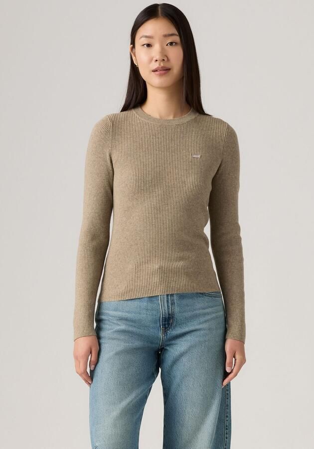 Levi's Trui met ronde hals RIB CREW SWEATER Geribbeld breipatroon - Foto 6