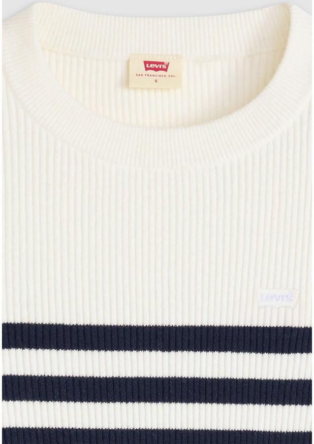 Levi's Trui met ronde hals RIB CREW SWEATER Geribbeld breipatroon