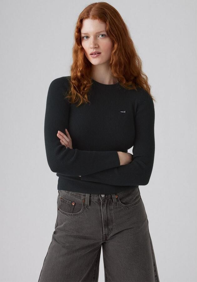Levi's Trui met ronde hals RIB CREW SWEATER Geribbeld breipatroon - Foto 4