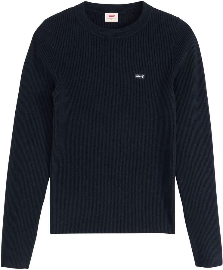 Levi's Trui met ronde hals RIB CREW SWEATER Geribbeld breipatroon