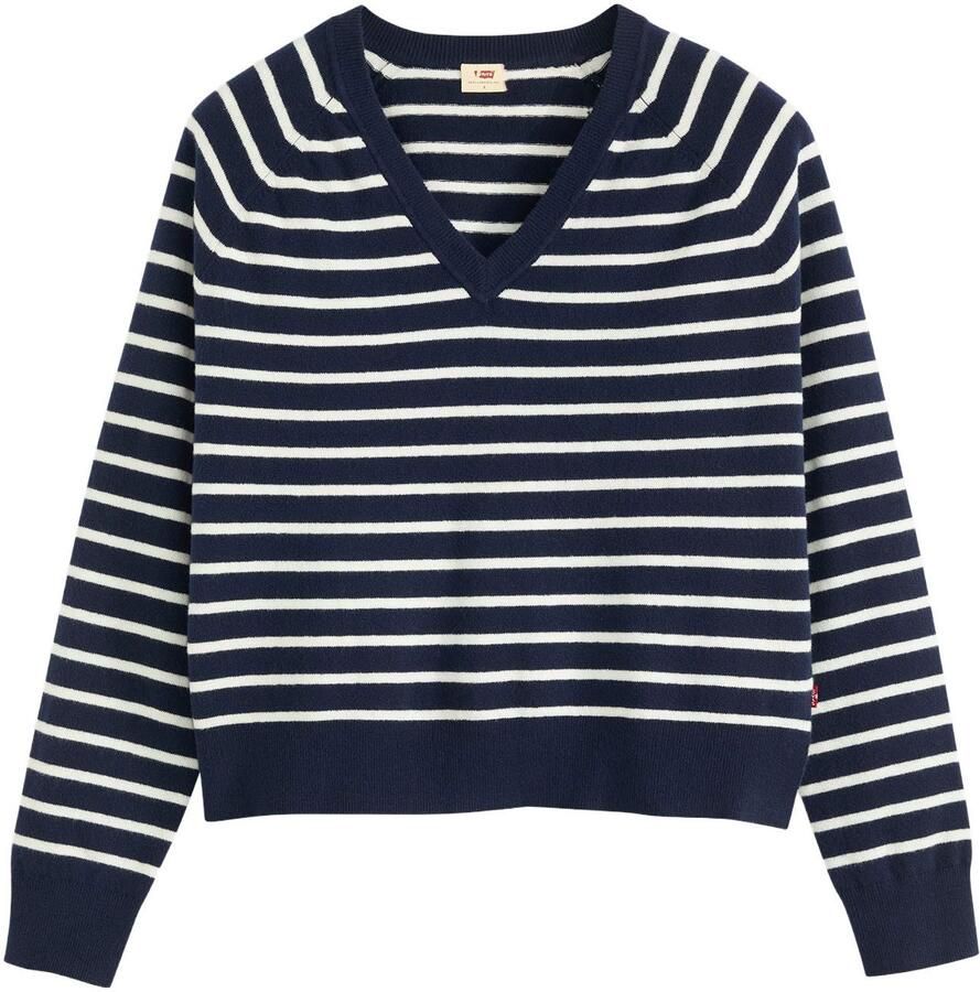 Levi's Trui met V-hals TARA SUPER SOFT V in de band aan beide zijden met korte split