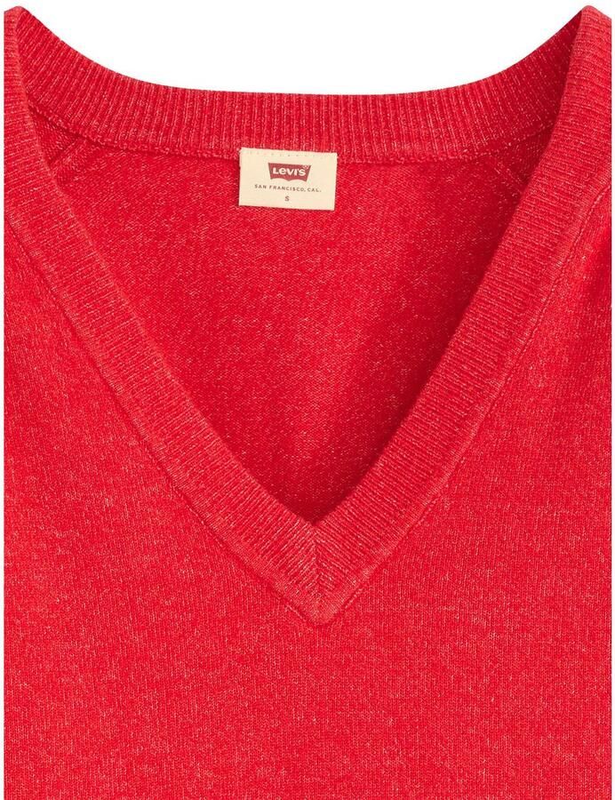 Levi's Trui met V-hals TARA SUPER SOFT V in de band aan beide zijden met korte split - Foto 2