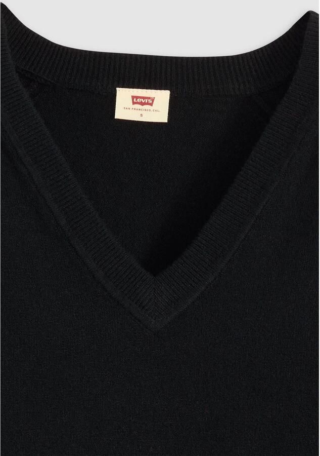 Levi's Trui met V-hals TARA SUPER SOFT V in de band aan beide zijden met korte split - Foto 3
