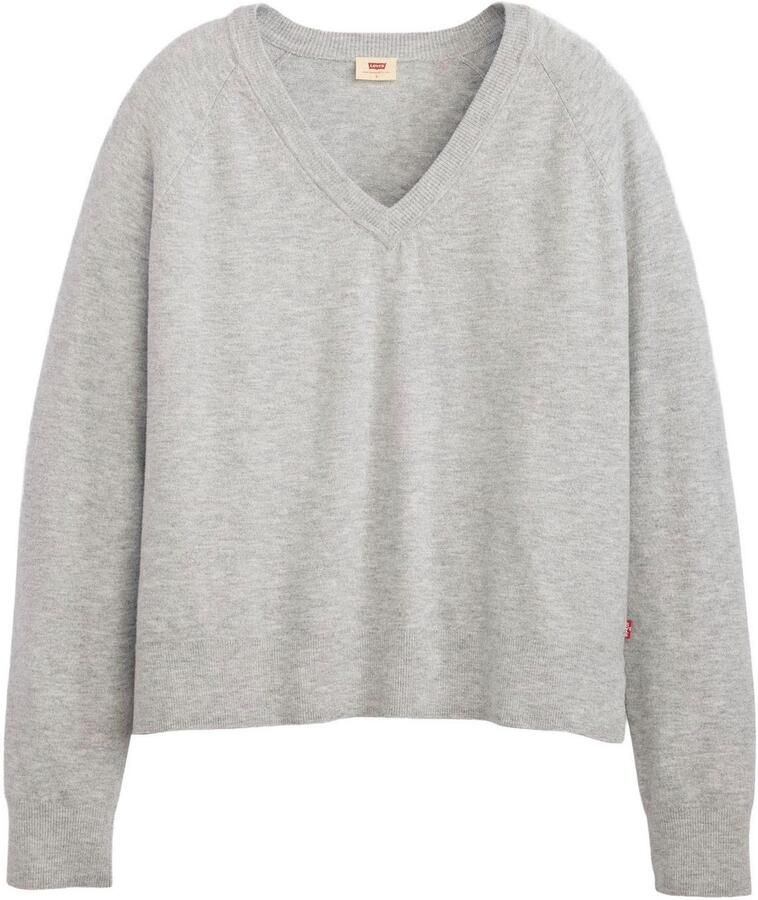 Levi's Trui met V-hals TARA SUPER SOFT V in de band aan beide zijden met korte split