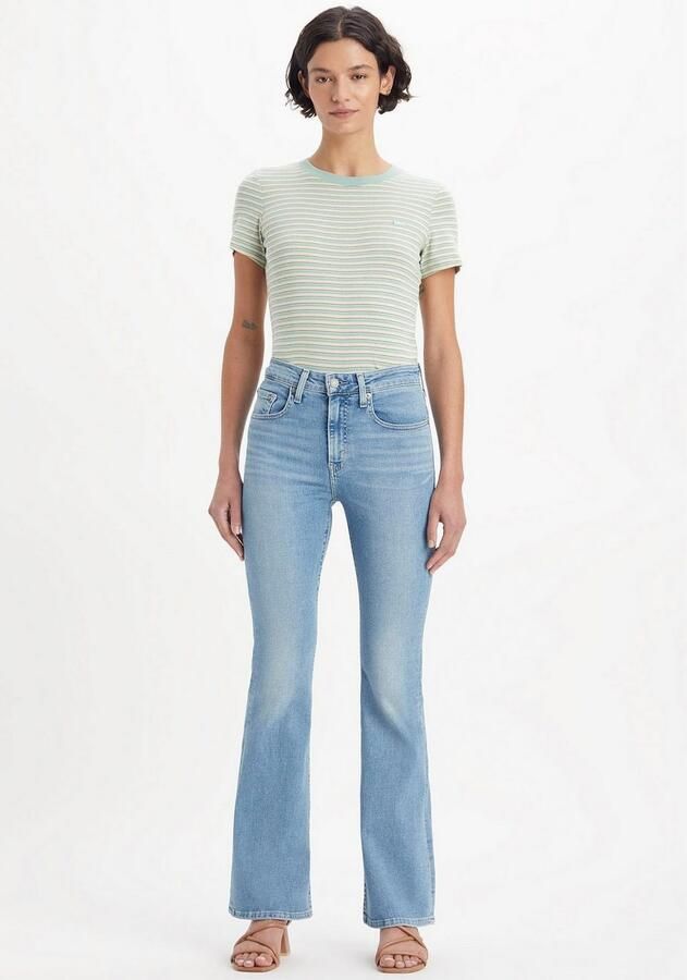 Levi's High-waisted Slim Fit Bootcut Jeans Blue Dames - Foto 5