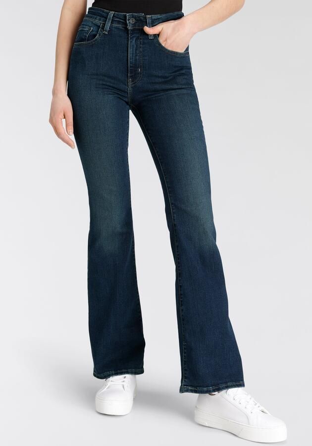 Levi's Slim-fit jeans met hoge taille en uitlopende pijpen Blue Dames - Foto 9