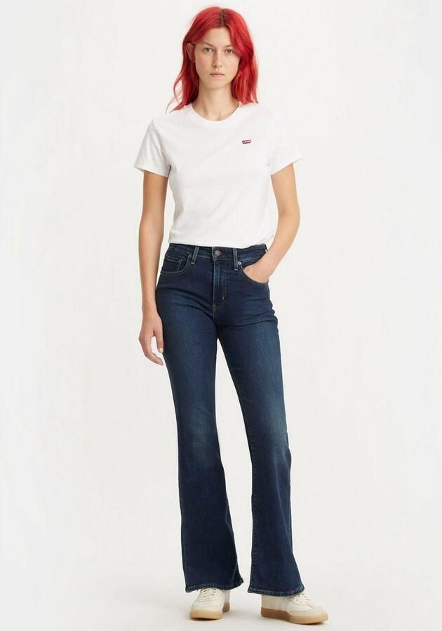 Levi's Slim-fit jeans met hoge taille en uitlopende pijpen Blue Dames - Foto 6