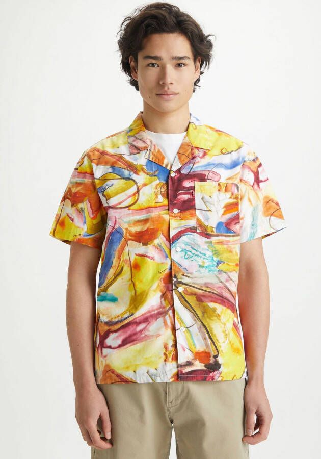 Levi's Sunset Camp Shirt Artschool Print Multicolor Heren
