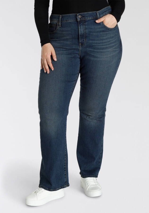 Levi's Plus 725 high waist bootcut jeans dark blue denim