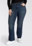 Levi's Plus 725 high waist bootcut jeans dark blue denim - Thumbnail 1