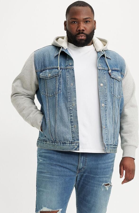 Levi's Plus Levi's Plus Hybride jas met sweat capuchon en mouwen - Foto 8