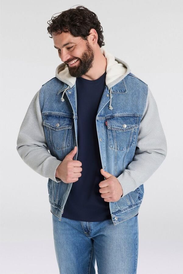 Levi's Plus Levi's Plus Hybride jas met sweat capuchon en mouwen - Foto 6
