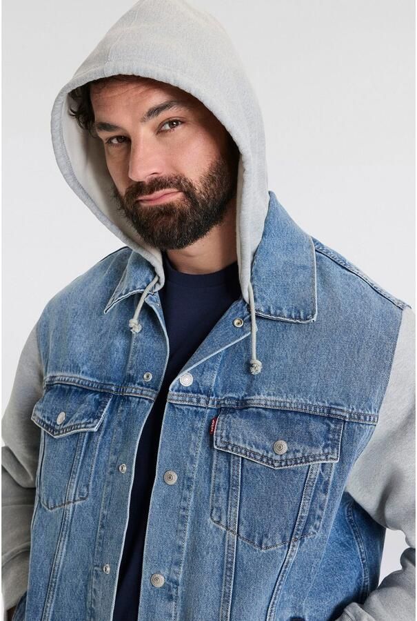 Levi's Plus Levi's Plus Hybride jas met sweat capuchon en mouwen - Foto 5