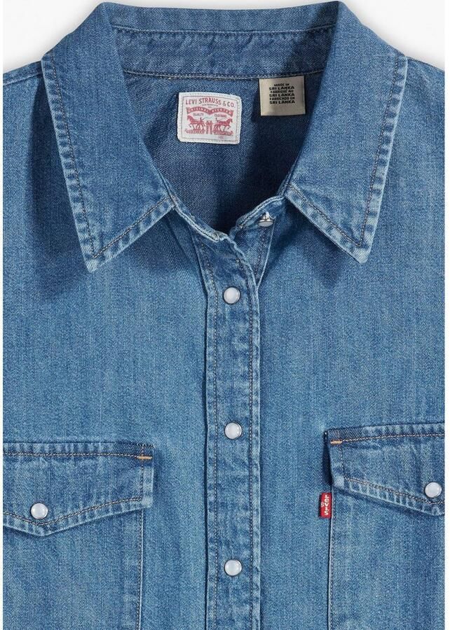 Levi's Plus Levi's Plus Jeans blouse ESSENTIAL WESTERN met twee borstzakken en drukknopen - Foto 3
