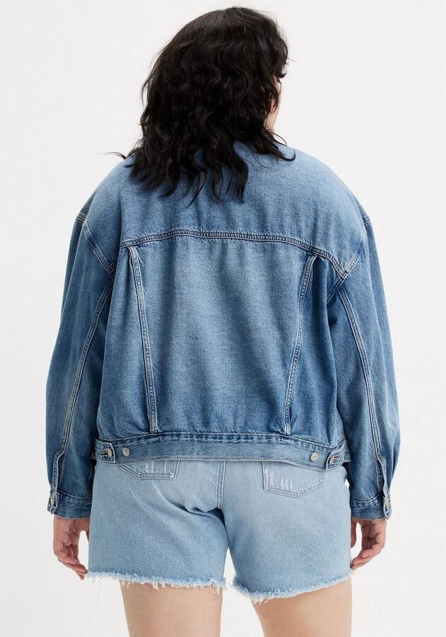 Levi's Plus Levi's Plus Jeansjack TRUCKER in lichte used-wassing - Foto 3