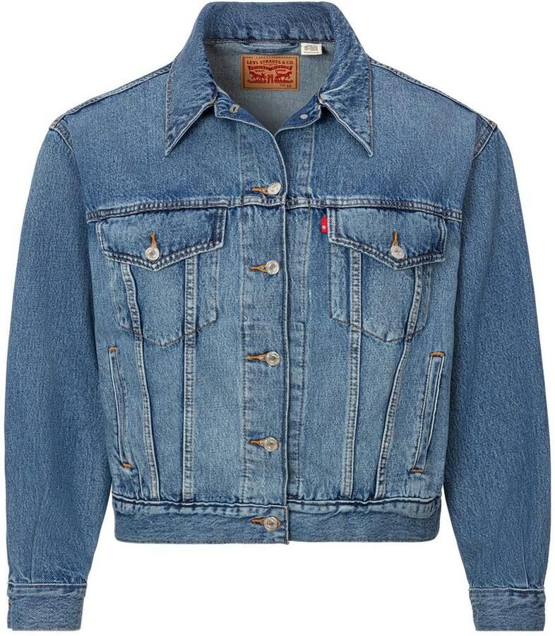 Levi's Plus Levi's Plus Jeansjack TRUCKER in lichte used-wassing