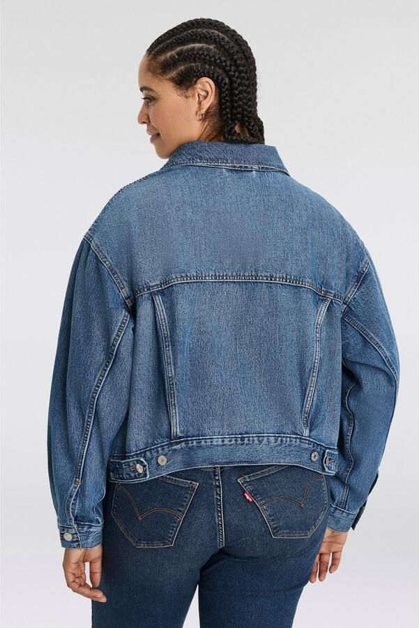 Levi's Plus Levi's Plus Jeansjack TRUCKER in lichte used-wassing - Foto 6