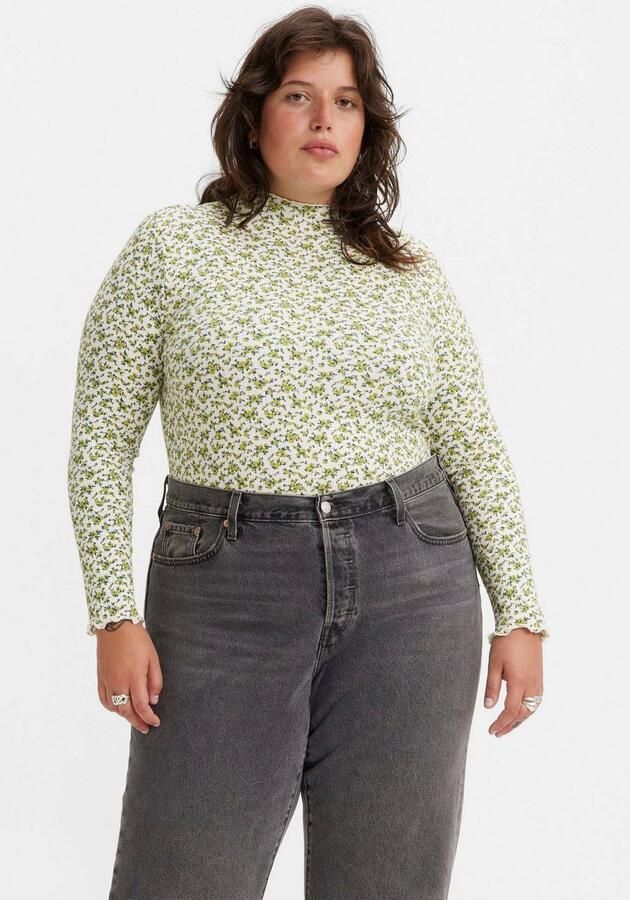 Levi's Plus Levi's Plus Shirt met lange mouwen FLORA MOCKNECK met opstaande kraag