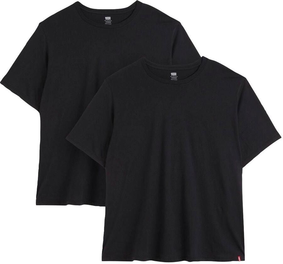 Levi's Plus Levi's Plus Shirt met ronde hals BIG 2 PACK TEE (Set van 2) - Foto 3