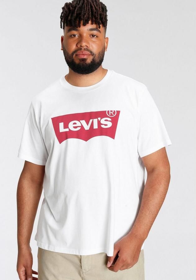 Levi s Big & Tall PLUS SIZE standard fit T-shirt met labelprint - Foto 5