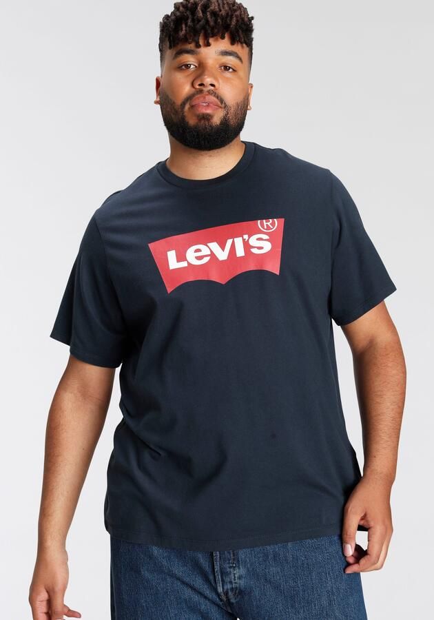 Levi's Big and Tall T-shirt Plus Size met logo donkerblauw - Foto 7
