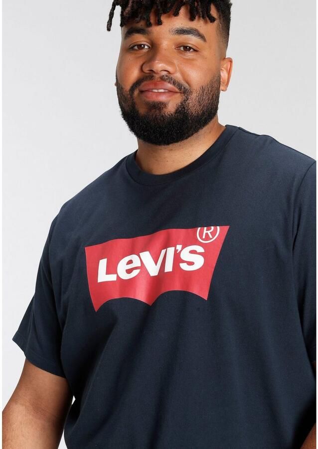 Levi's Big and Tall T-shirt Plus Size met logo donkerblauw - Foto 4