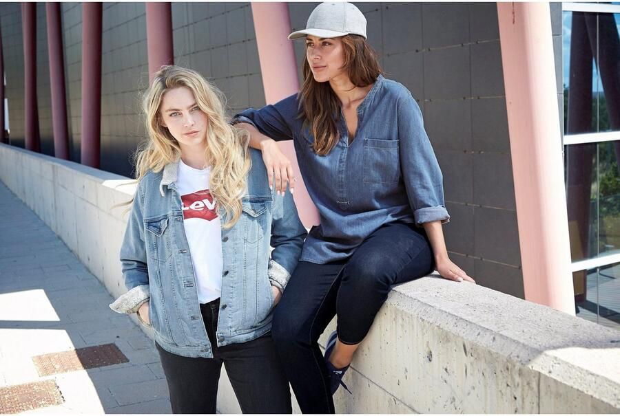 Levi's Plus Levi's Plus T-shirt Perfect Tee met batwing-logo - Foto 13