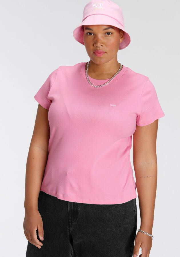 Levi's Plus Levi's Plus T-shirt SS BABY TEE met klein batwing-logo
