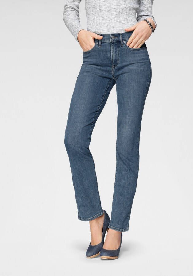 Levi's 300 Shaping straight fit jeans met viscose model '314'