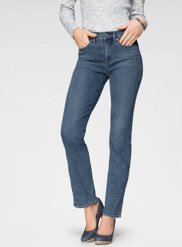 Levi's 300 Shaping straight fit jeans met viscose model '314'