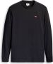 Levis LEVI'S Long Sleeve Small Logo Batwing T-Shirt Black- Heren Black - Thumbnail 2