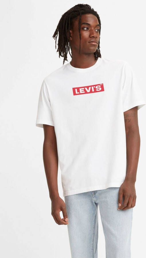 Levi's Shirt met ronde hals RELAXED FIT TEE met logoprint voor