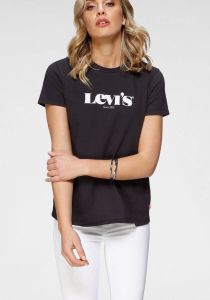 Levi's Shirt met ronde hals The Perfect Tee met merkopschrift op borsthoogte