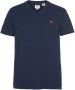 Levi's Klassiek Katoen V-Hals T-Shirt Blauw Blue Heren - Thumbnail 2